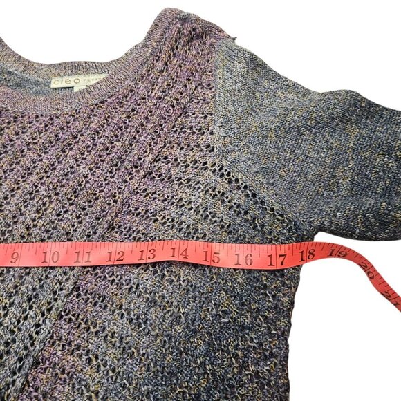 Cleo Gradient Asymmetrical Sweater XS Petite - Picture 7 of 8